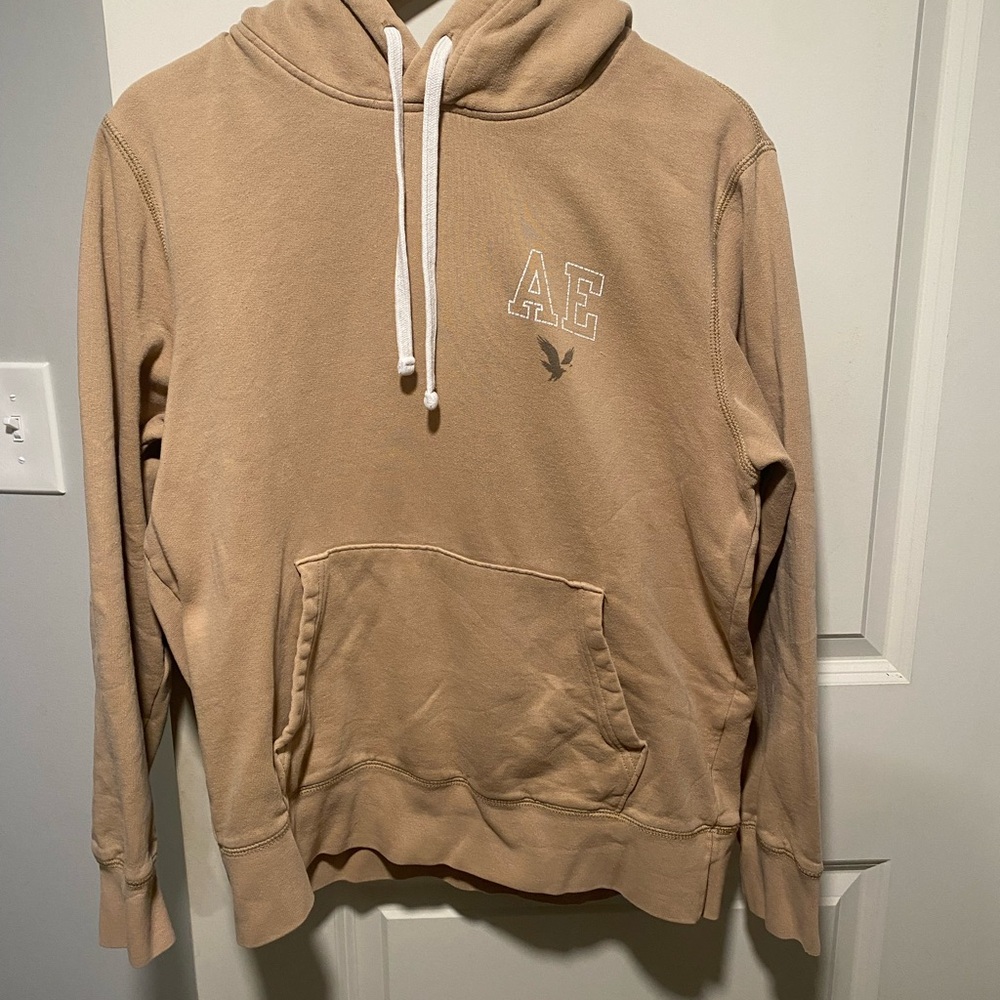 American Eagle Outfitters Men's Tan Hoodie